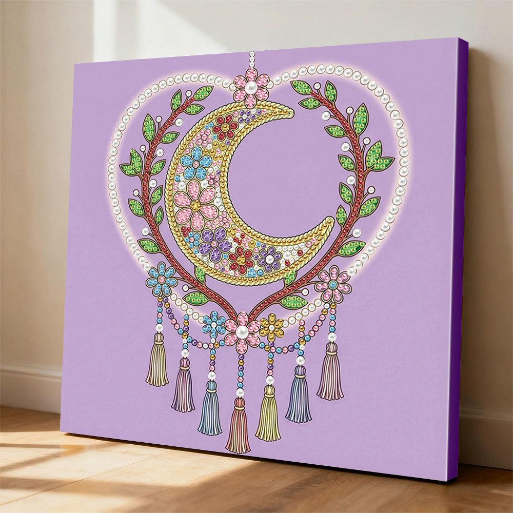 Diamond Painting | Pearl Painting | Heart-Shaped Dreamcatcher