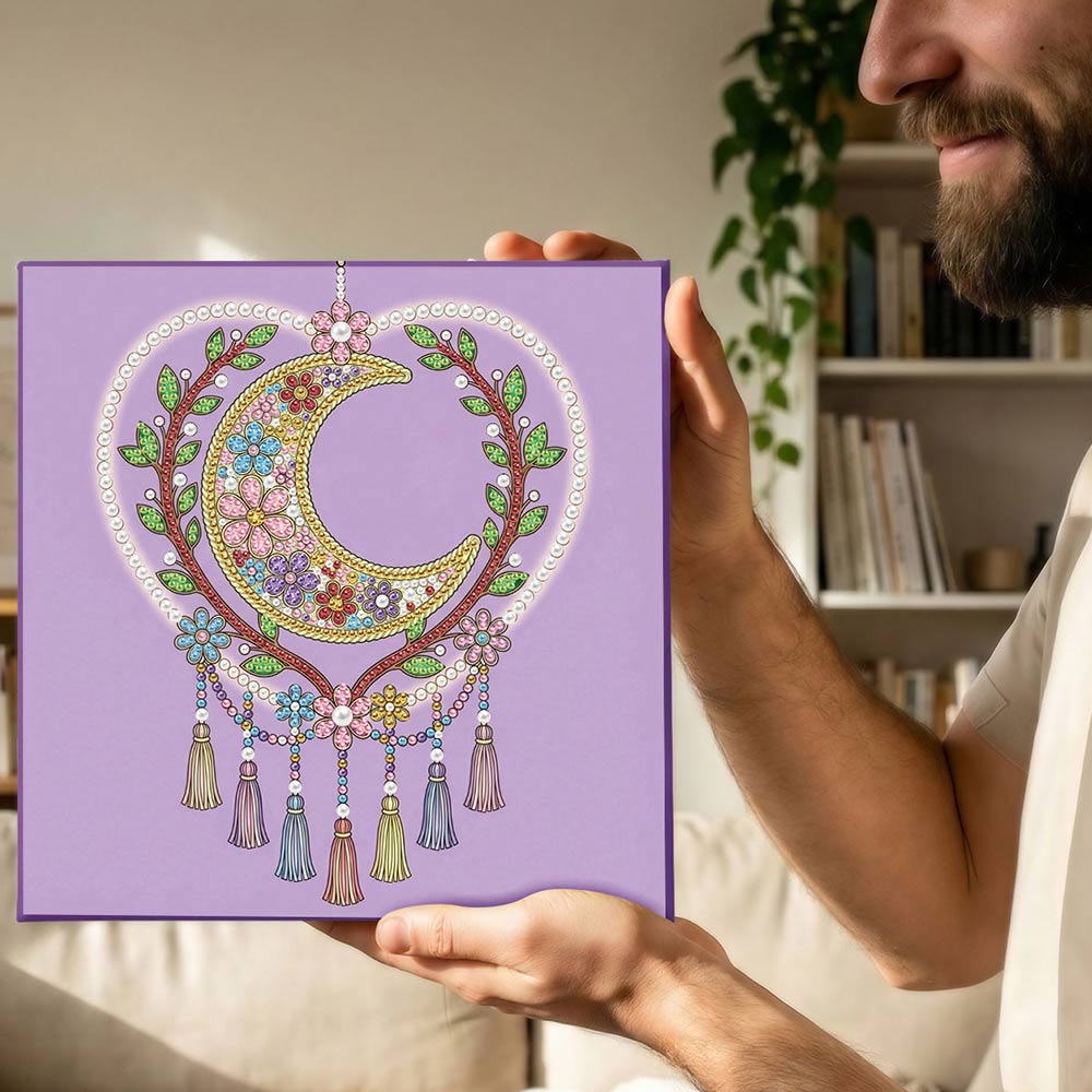 Diamond Painting | Pearl Painting | Heart-Shaped Dreamcatcher