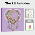 Diamond Painting | Pearl Painting | Heart-Shaped Dreamcatcher