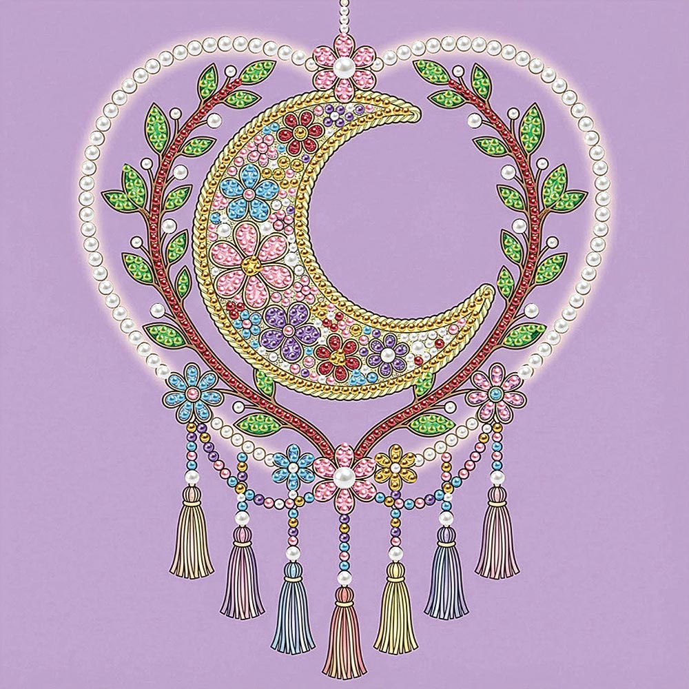 Diamond Painting | Pearl Painting | Heart-Shaped Dreamcatcher