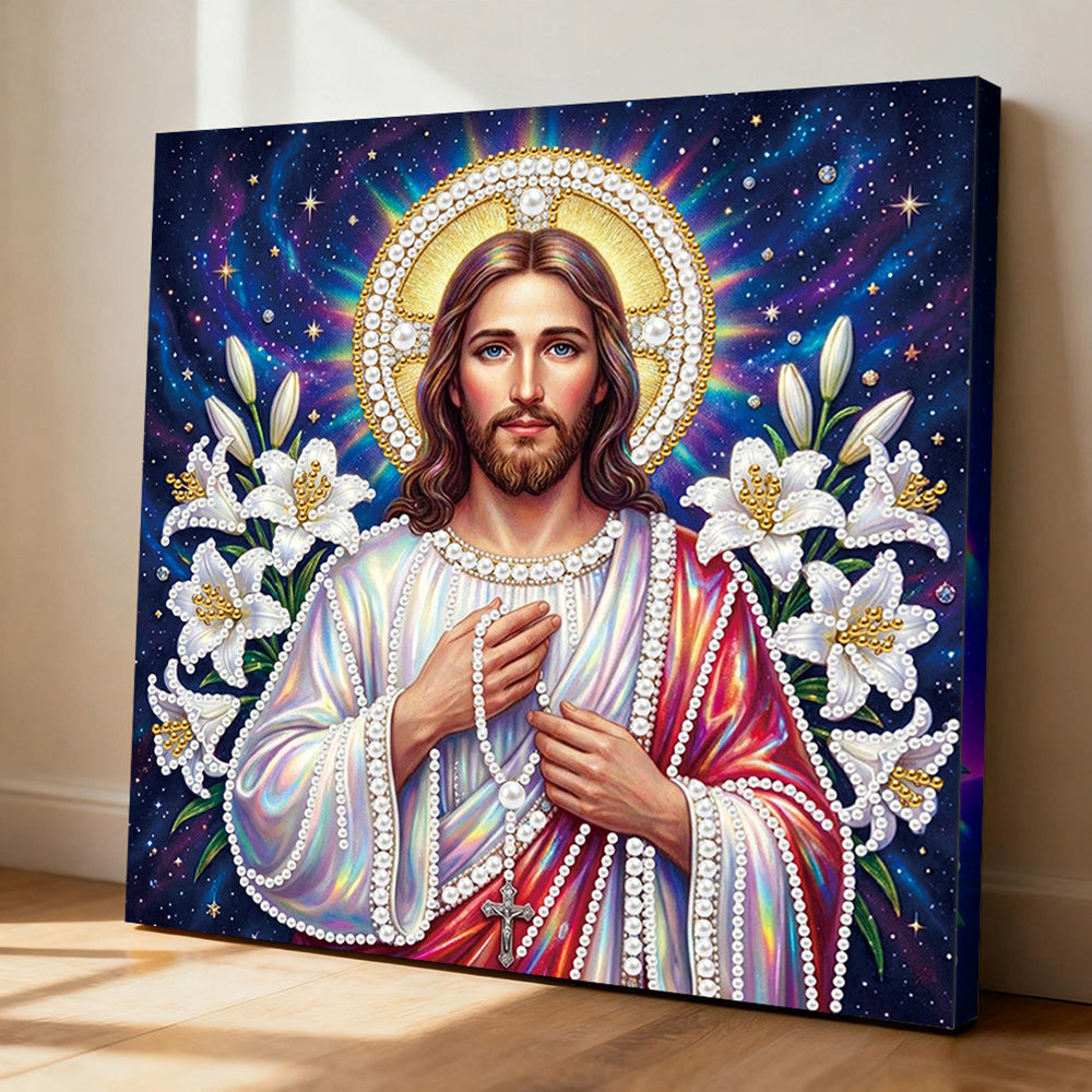Diamond Painting | Pearl Painting | Jesus and Lilies