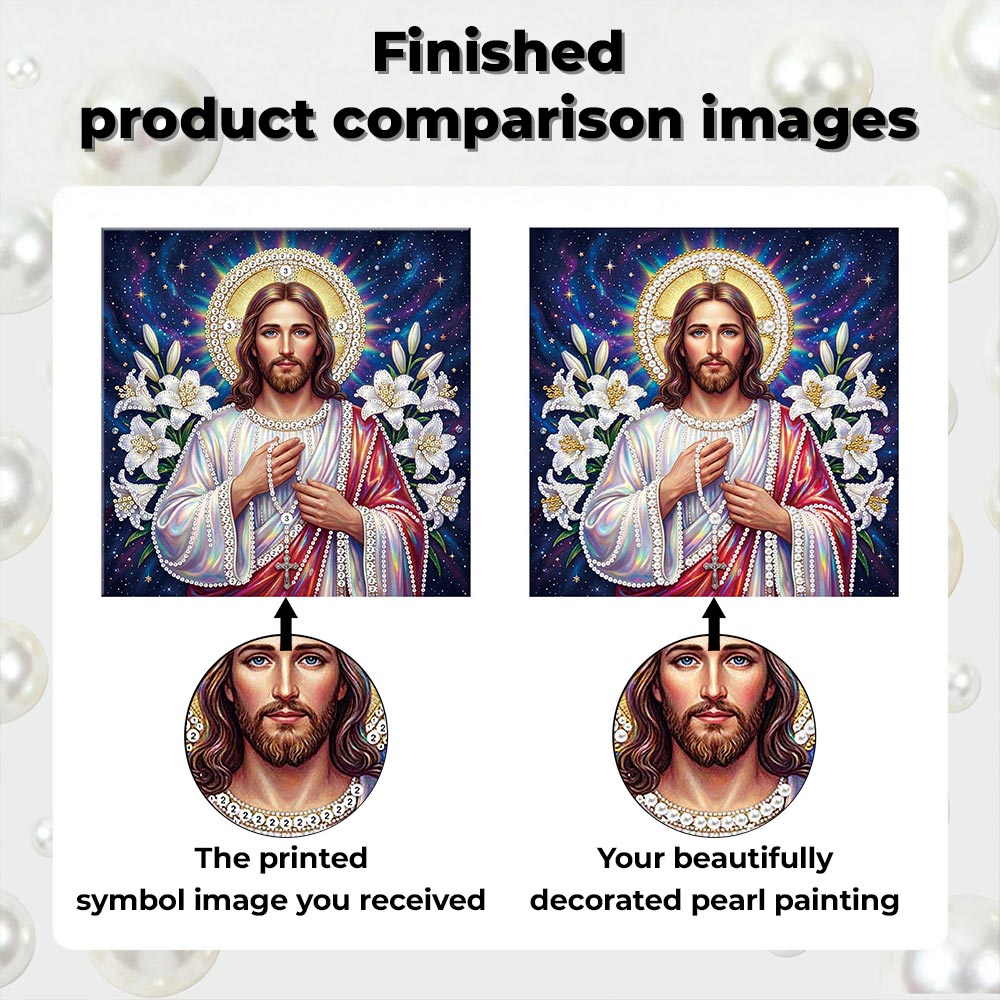 Diamond Painting | Pearl Painting | Jesus and Lilies