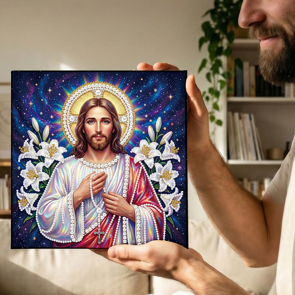 Diamond Painting | Pearl Painting | Jesus and Lilies
