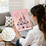 Diamond Painting | Pearl Painting | Pink Castle and Fireworks