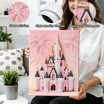 Diamond Painting | Pearl Painting | Pink Castle and Fireworks