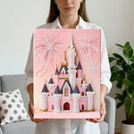 Diamond Painting | Pearl Painting | Pink Castle and Fireworks