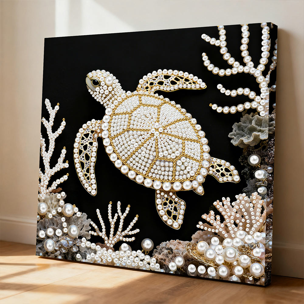 Diamond Painting | Pearl Painting | Sea Turtle and Coral