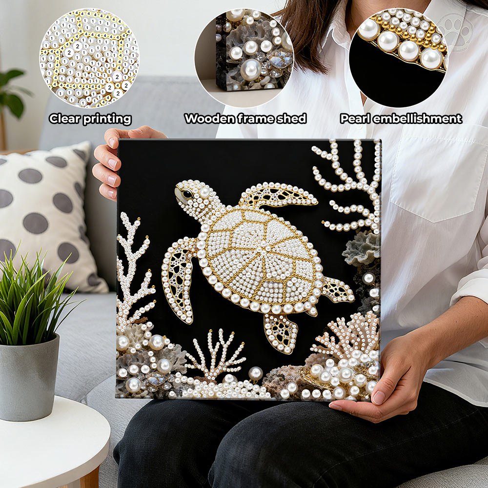 Diamond Painting | Pearl Painting | Sea Turtle and Coral