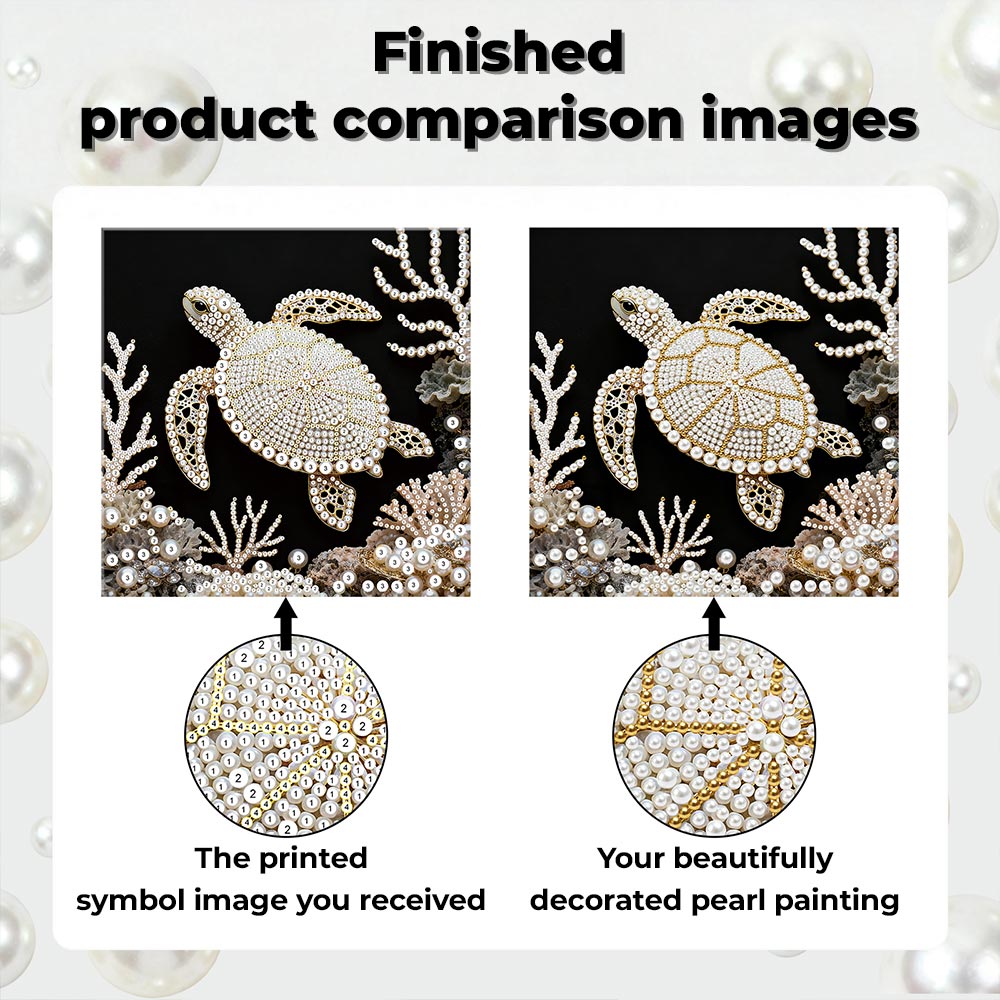 Diamond Painting | Pearl Painting | Sea Turtle and Coral