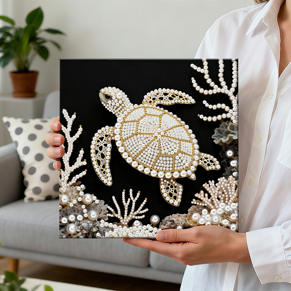 Diamond Painting | Pearl Painting | Sea Turtle and Coral