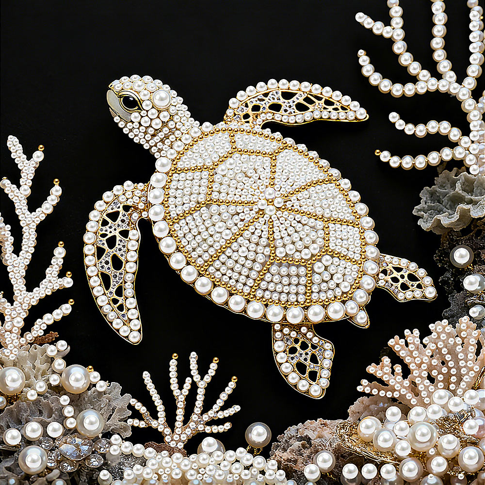 Diamond Painting | Pearl Painting | Sea Turtle and Coral