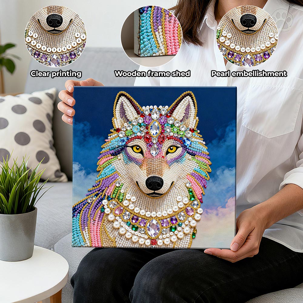Diamond Painting | Pearl Painting | Smiling Wolf