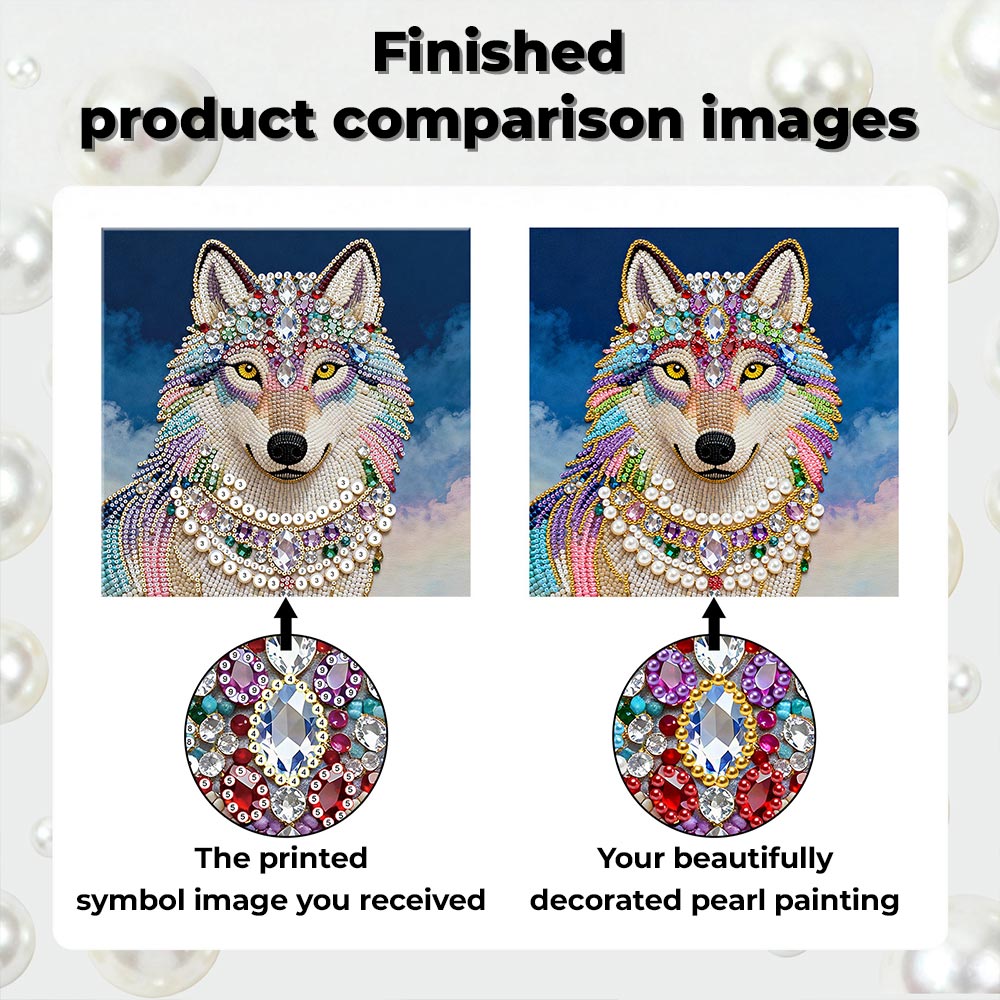 Diamond Painting | Pearl Painting | Smiling Wolf