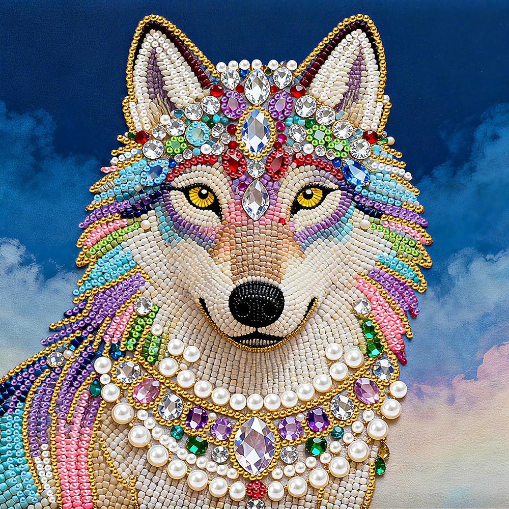 Diamond Painting | Pearl Painting | Smiling Wolf
