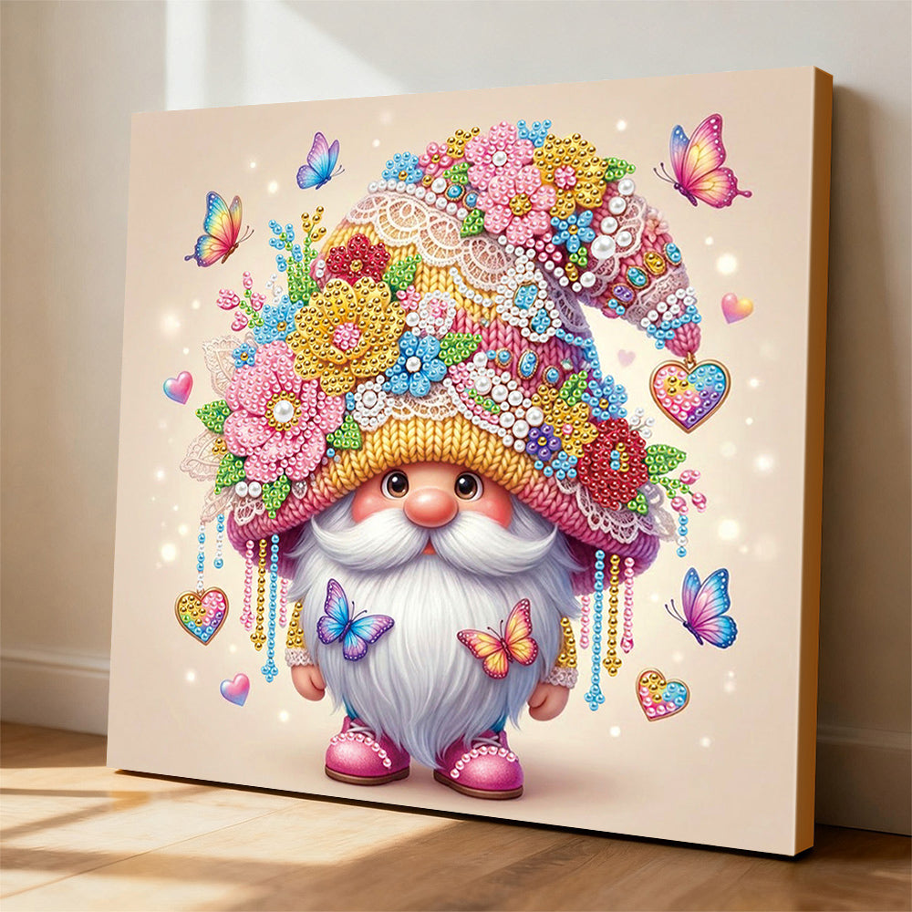 Diamond Painting | Pearl Painting | The Gnome Wearing a Fancy Hat