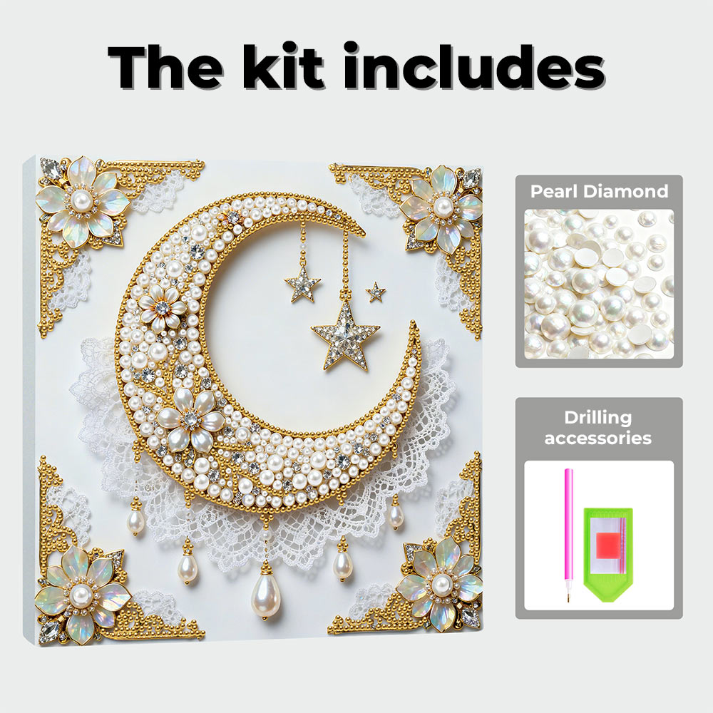 Diamond Painting | Pearl Painting | The Stars and Moon