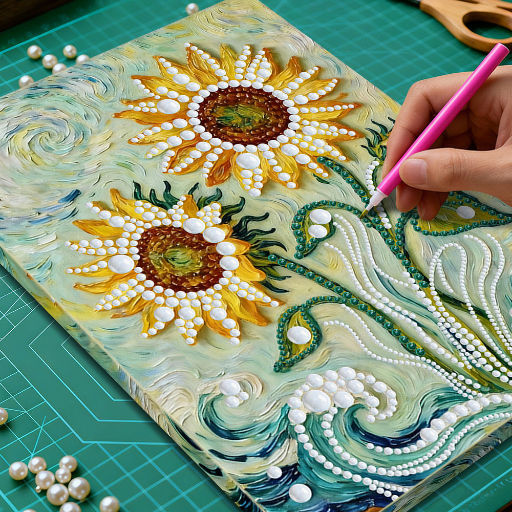Diamond Painting | Pearl Painting | Van Gogh-Style Sunflowers