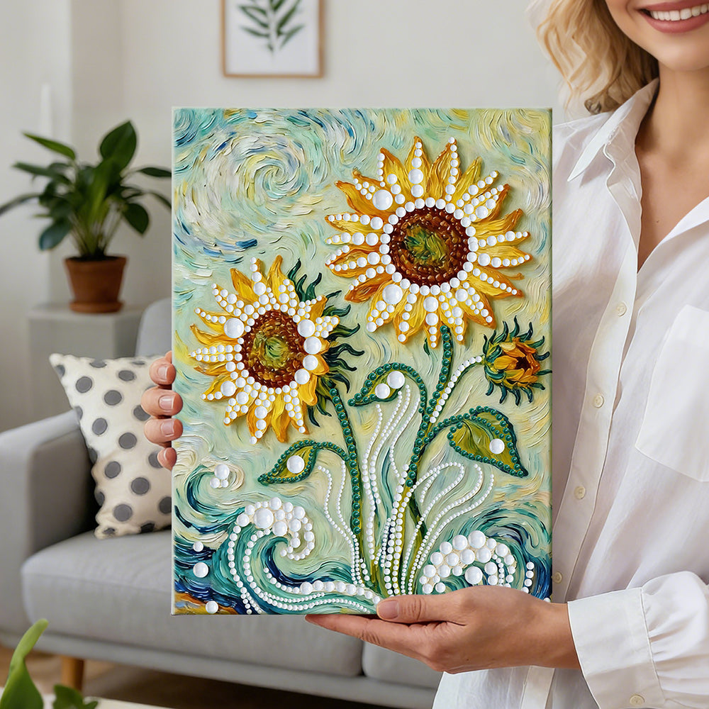 Diamond Painting | Pearl Painting | Van Gogh-Style Sunflowers