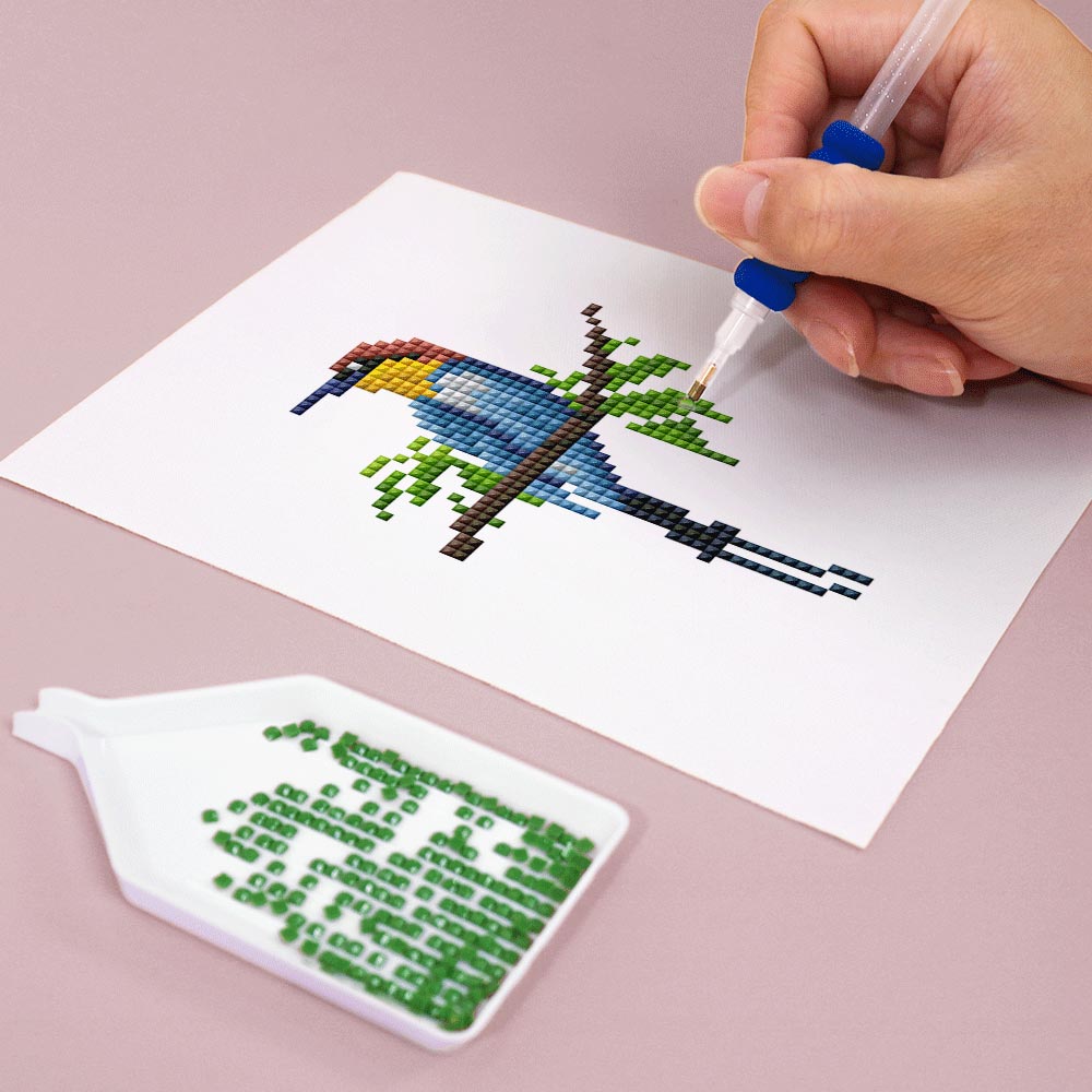 Different Kinds of Birds 12Pcs - Mini Diamond Painting Kit