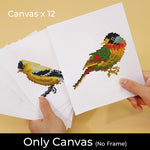Different Kinds of Birds 12Pcs - Mini Diamond Painting Kit