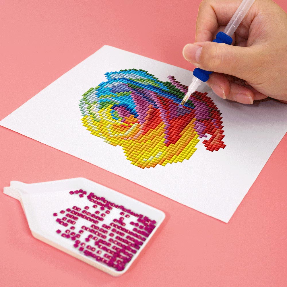 Different Varieties of Flowers 12Pcs - Mini Diamond Painting Kit