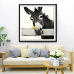 Donkey and Yellow Daisy Diamond Painting