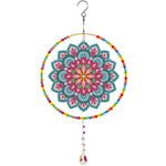 Double-Sided Diamond Painting Crystal Suncatcher Hanging Ornament - Lotus Mandala