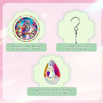 Double-Sided Diamond Painting Crystal Suncatcher Hanging Ornament - Rainbow Owl