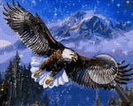 Eagle Flying over Mountains Diamond Painting