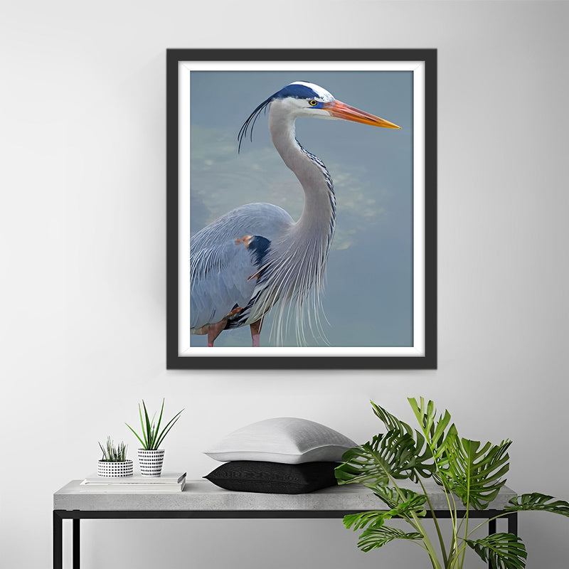 Elegant Heron Diamond Painting