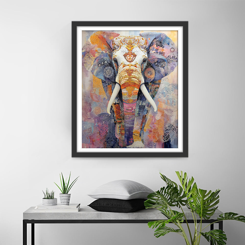 Elephant in Festive Attire Diamond Painting