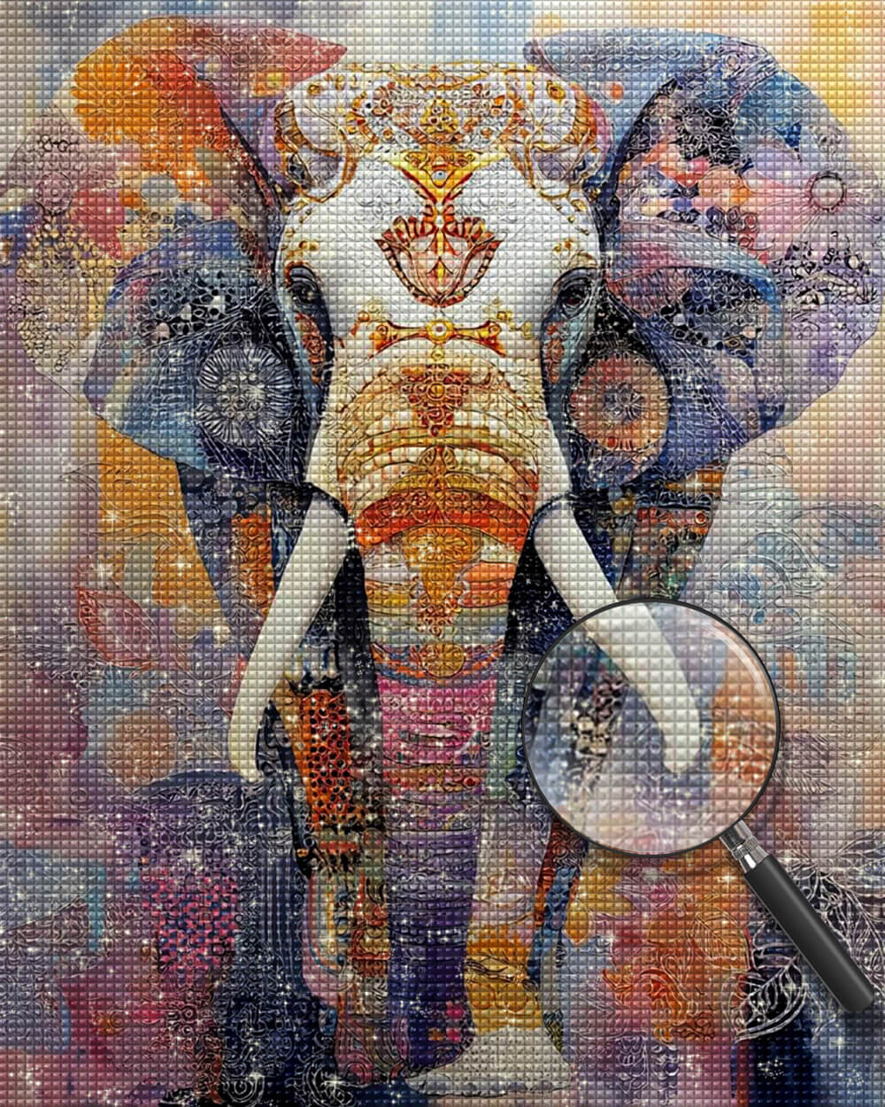 Elephant in Festive Attire Diamond Painting