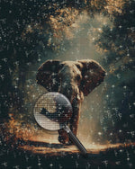 Elephant in the Misty Forest Diamond Painting
