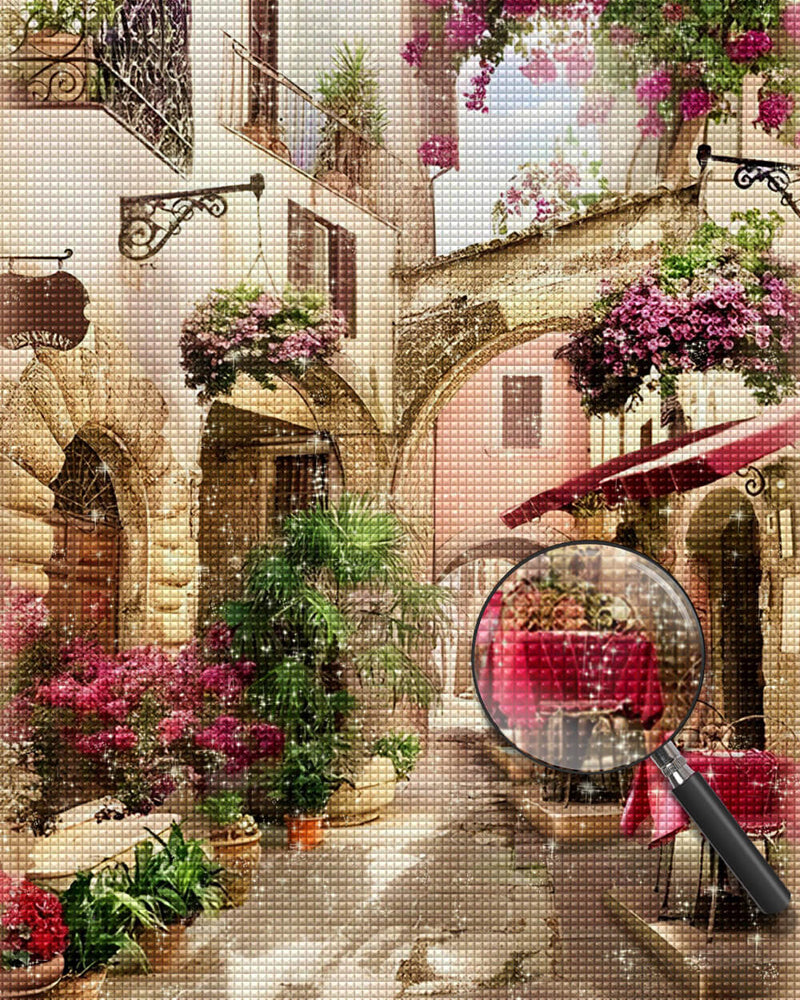 European Street Cafe Diamond Painting