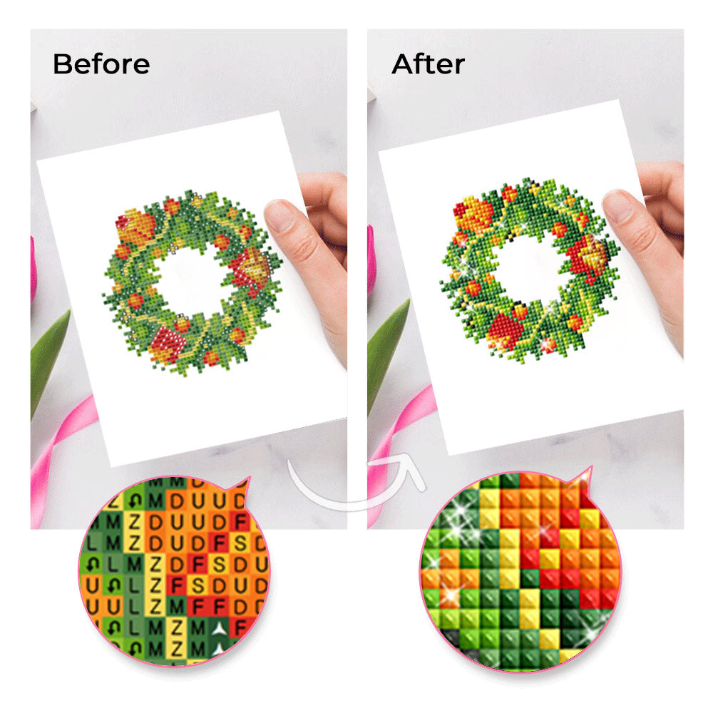 Exquisite Christmas Decorations 12Pcs - Mini Diamond Painting Kit