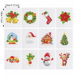 Exquisite Christmas Decorations 12Pcs - Mini Diamond Painting Kit