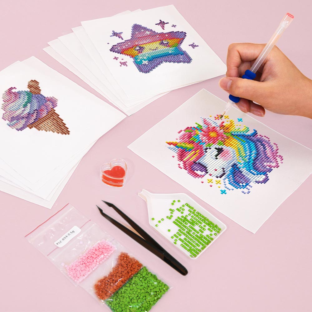 Fairytale Unicorn Dreams 12Pcs - Mini Diamond Painting Kit