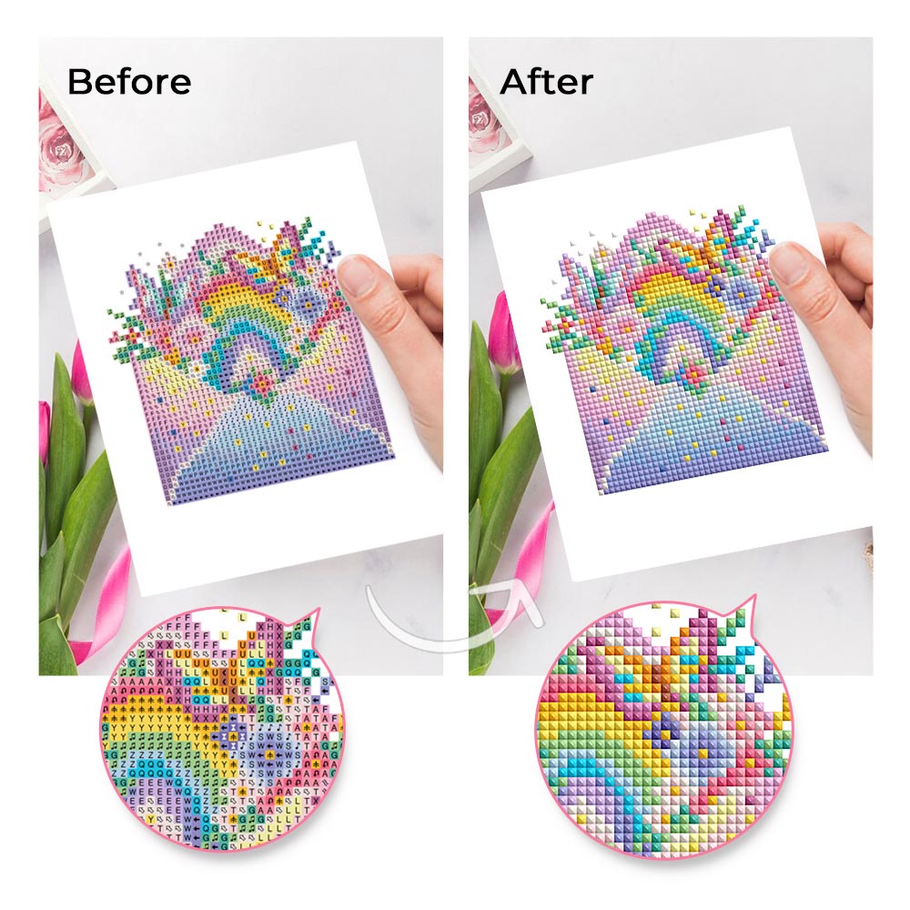 Fairytale Unicorn Dreams 12Pcs - Mini Diamond Painting Kit