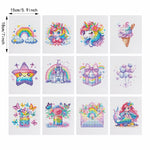Fairytale Unicorn Dreams 12Pcs - Mini Diamond Painting Kit