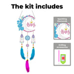 Flower and Moon Dreamcatcher 2D Flat Hanging Diamond Painting Kits