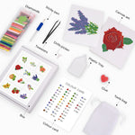 Flower Collection 12Pcs - Mini Diamond Painting Kit