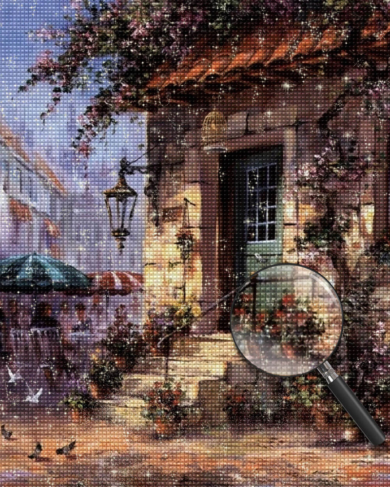 Flower Cottage Diamond Painting