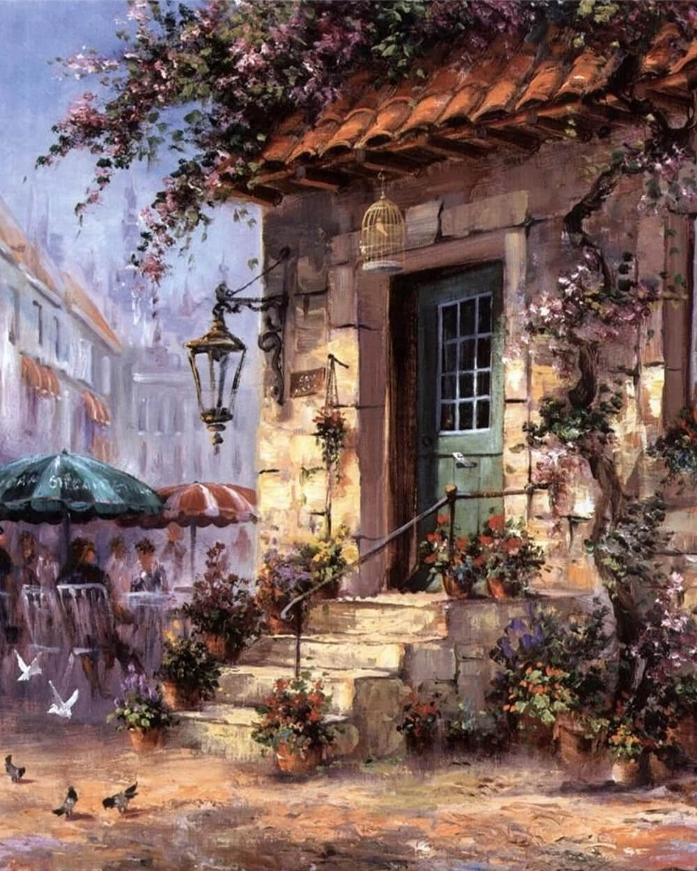 Flower Cottage Diamond Painting