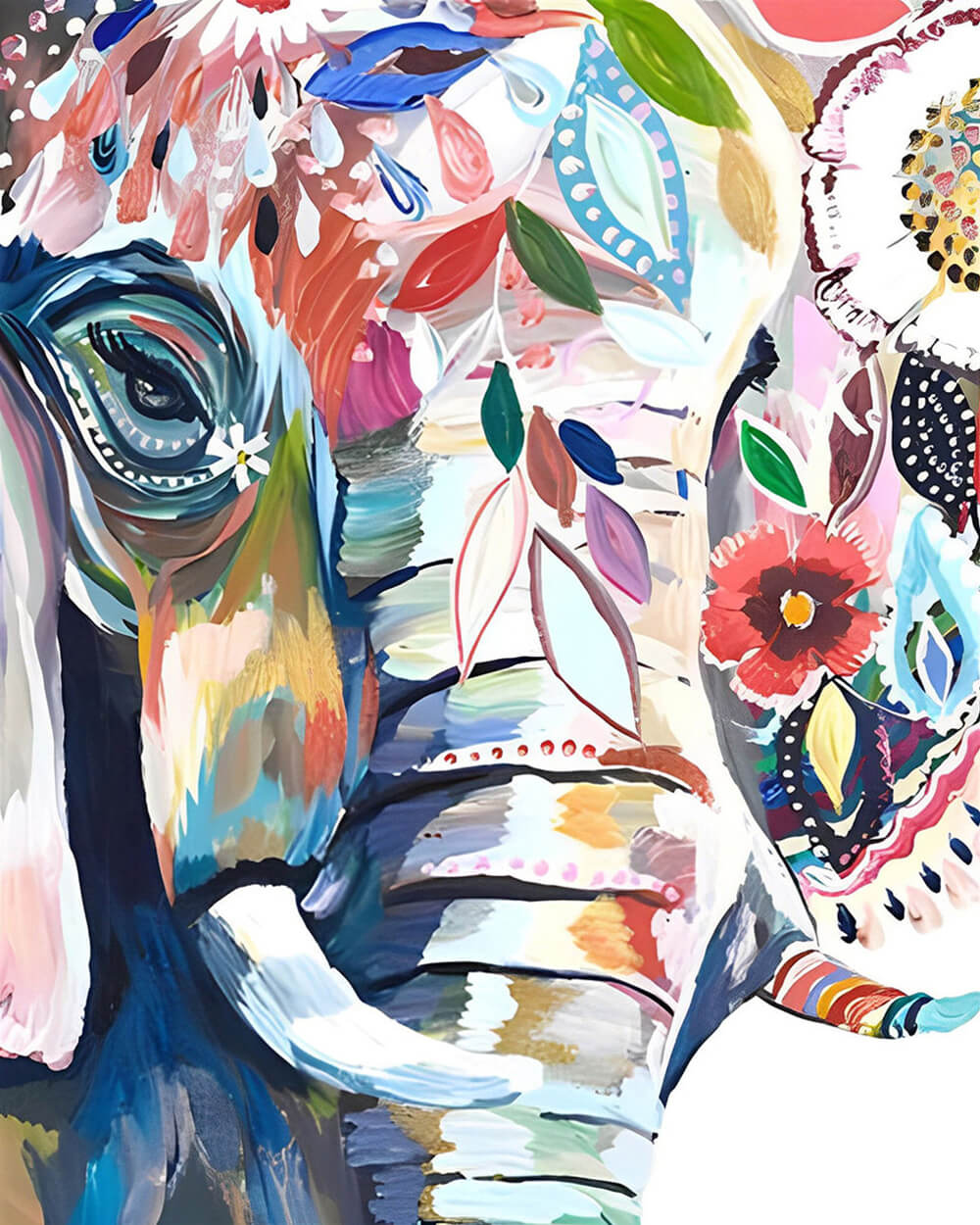 Flower Elephant Diamond Painting