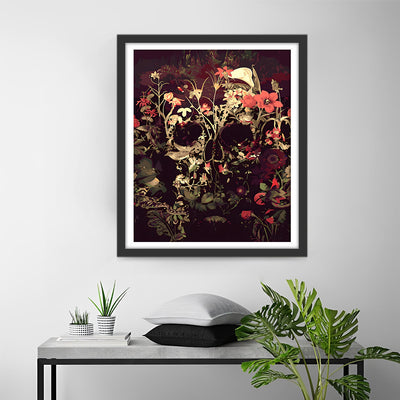 Flower Skull Diamond Painting