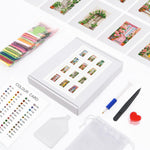 Flower Window Dreams 12Pcs - Mini Diamond Painting Kit