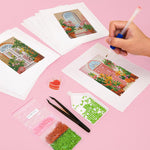 Flower Window Dreams 12Pcs - Mini Diamond Painting Kit