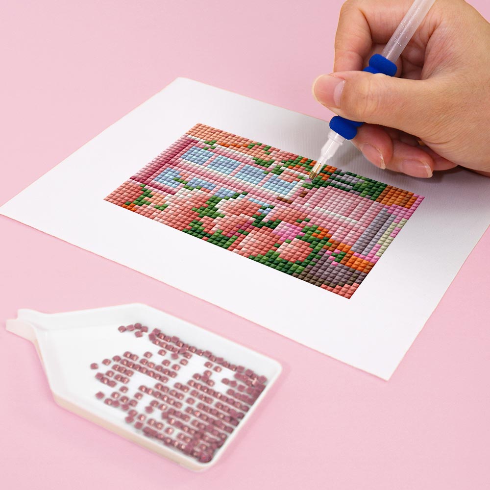 Flower Window Dreams 12Pcs - Mini Diamond Painting Kit