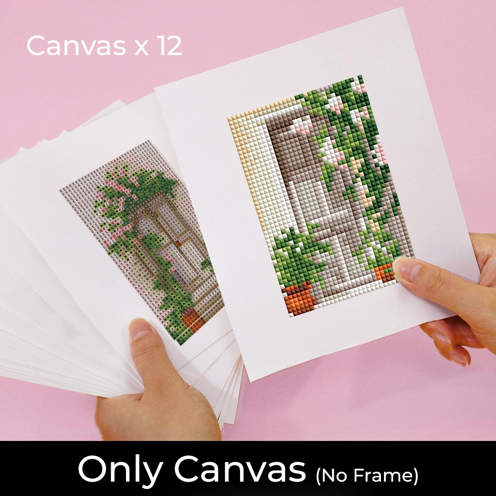 Flower Window Dreams 12Pcs - Mini Diamond Painting Kit