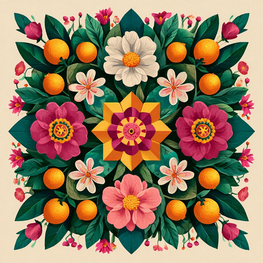 Flowers and Fruits Diamond Painting
